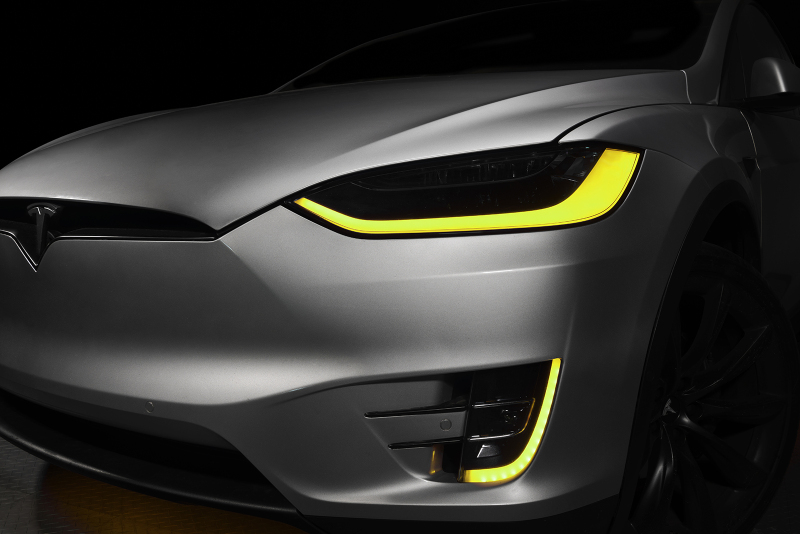 Tesla Model X Headlight & Fog Light DRL Upgrade Kit - ORACLE Lighting - Dynamic ColorSHIFT - Dynamic ColorSHIFT - `16-`21